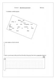 English Worksheet: introduce your self