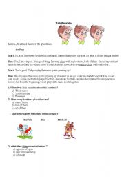 English worksheet: The brothers