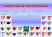 English Worksheet: COUNTRIES & NATIONALITIES