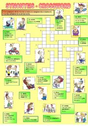 SYNONYMS CROSSWORD