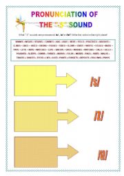 English worksheet: Spelling of -S