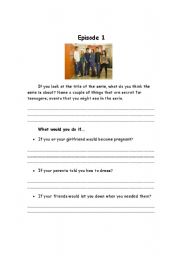 English Worksheet: The Secret Life of the American Teenager