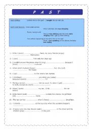 English Worksheet: Past Simple vs Past Continuous