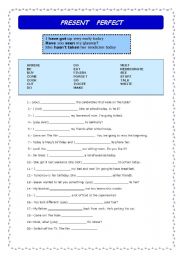 English Worksheet: Present Perfect