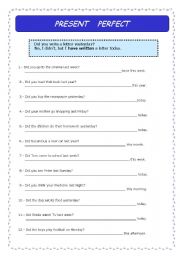 English Worksheet: Present Perfect