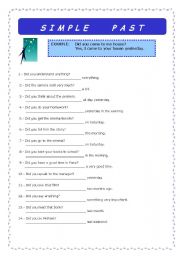 English Worksheet: Simple Past