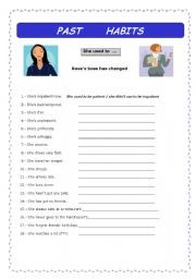 English Worksheet: Used to