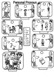 English Worksheet: Personal Pronoun