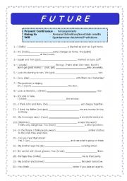 English Worksheet: Future