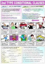 English Worksheet: CONDITIONAL CLAUSES (2nd TYPE)