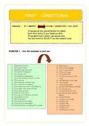 English Worksheet: First Conditional