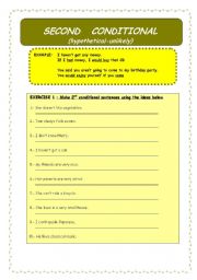 Conditionals - 2nd Conditional and review on 1st.