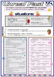 English Worksheet: Unreal Past: Past Perfect