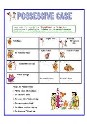 English Worksheet: POSSESSIVE CASE