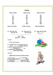 English worksheet: Pronouns