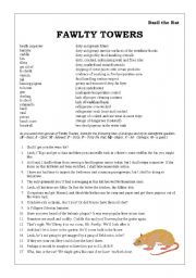 English Worksheet: Fawlty Towers - Basil the Rat