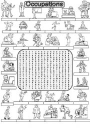 Wordsearch OCCUPATIONS