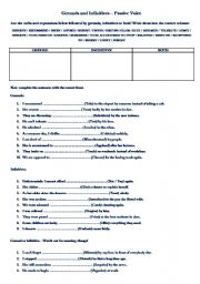 English Worksheet: Gerunds and Infinitives Passive