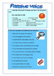 English Worksheet: Passive voice