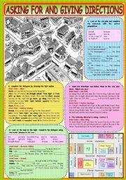 English Worksheet: Asking For And Giving Directions