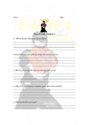 English worksheet: Son of the Mob Chapter 1