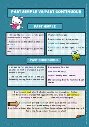 Past Simple Vs Past Continuous