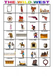 English Worksheet: THE WILD WEST