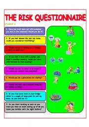English Worksheet: Are you a risk-taker?