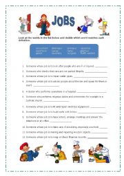 English Worksheet: JOBS