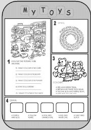 English Worksheet: Toys (2/2)