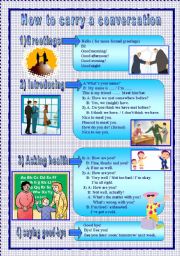 English Worksheet: tips to carry a conversation