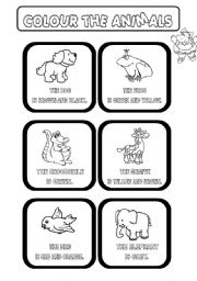 Colour the Animals (1/2)