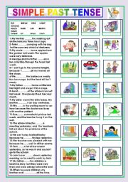 English Worksheet: SIMPLE PAST TENSE