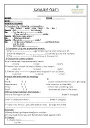 English worksheet: TEST 2ND GRADE SECONDARY K. S .A