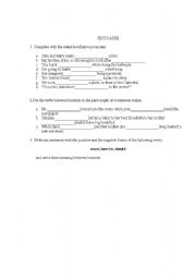 English Worksheet: test