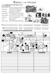 English Worksheet: safety at home