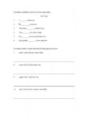 English Worksheet: Has Have excersize