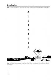 English Worksheet: Introduction Australia