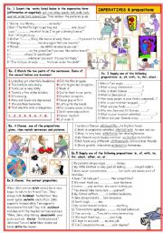 English Worksheet: Imperatives and Prepositions