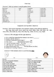 English Worksheet: Comparative and superlative adjectives