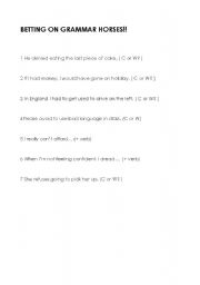 English Worksheet: TO or ING ???