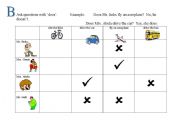 English worksheet: Transport: open gap activity