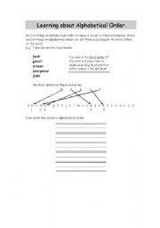 English worksheet: Alphabetical Order