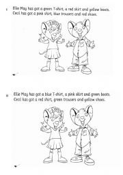 English Worksheet: Colouring