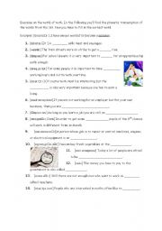 English worksheet: The world of work