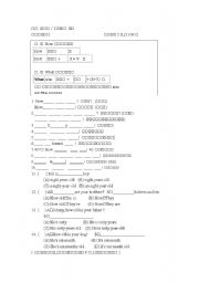 English Worksheet: test