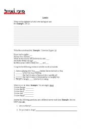 English Worksheet: test 4