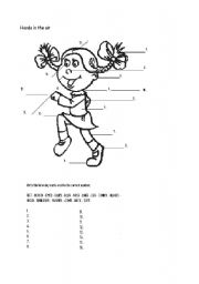 English worksheet: Hands in the air