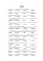 English Worksheet: sublist two of the most common words in English 