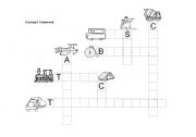 English worksheet: Transport Crossword